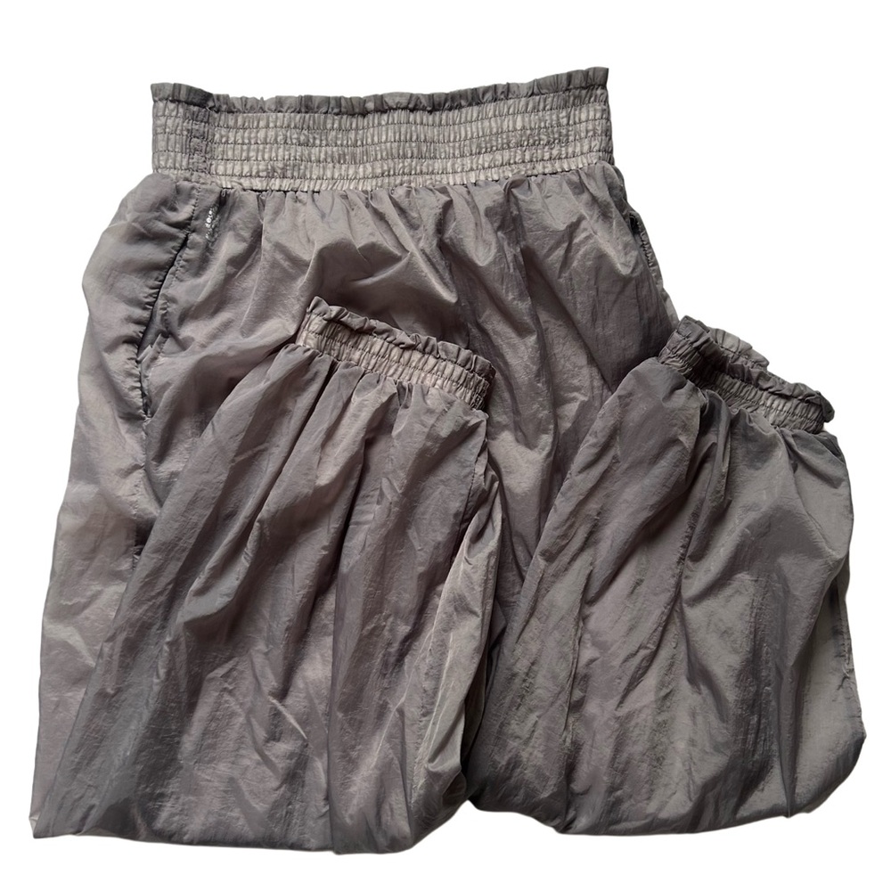 Free People FP Movement Nylon Parachute Pants Gray Size Small - Picture 2 of 9